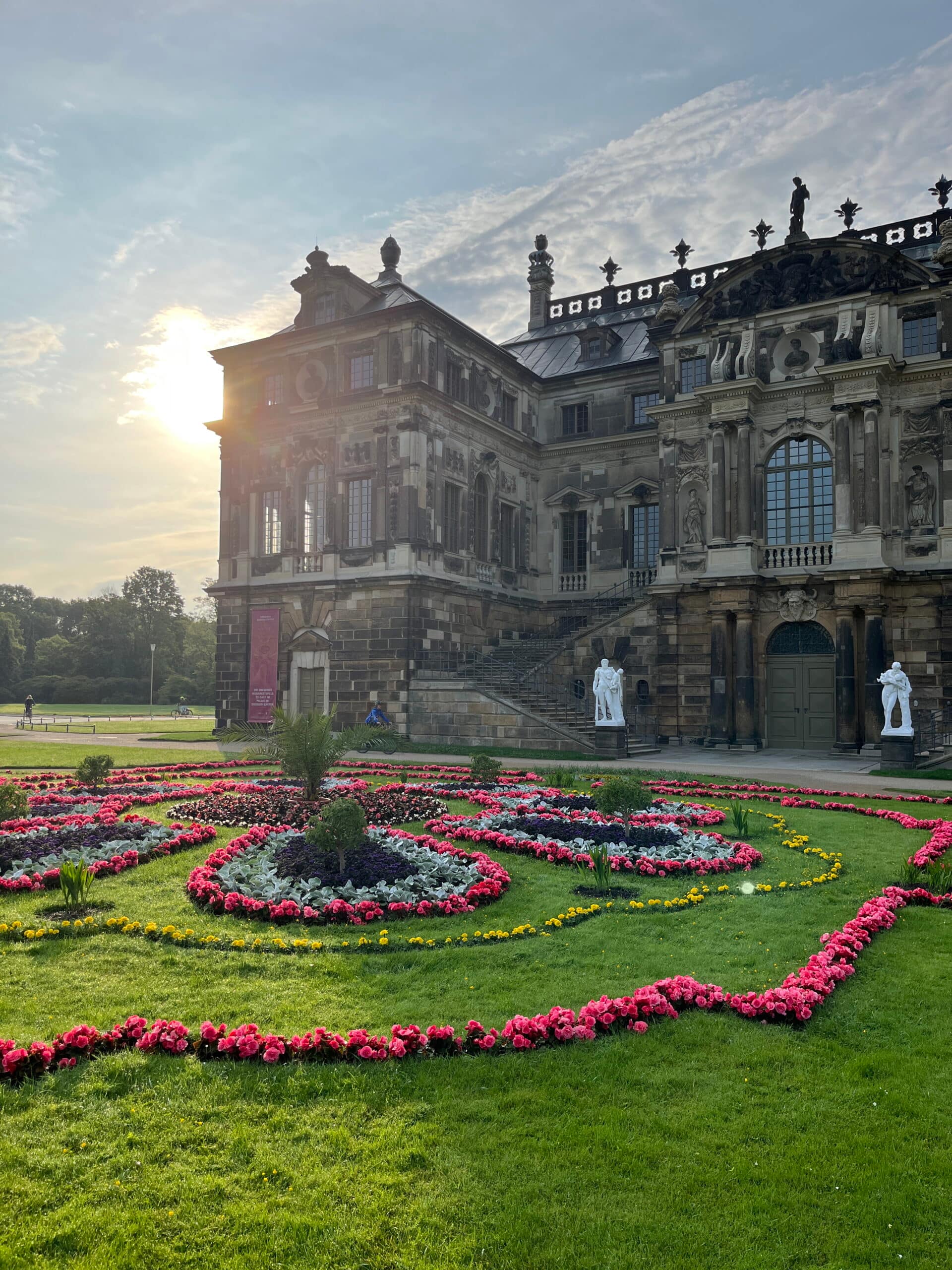 morgens um sieben im großen Garten